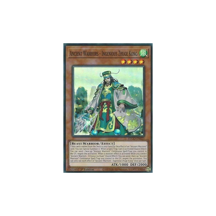 Ancient Warriors - Ingenious Zhuge Kong - - Big Orbit Cards Ancient Warriors - Ingenious Zhuge Kong - - Big Orbit Cards