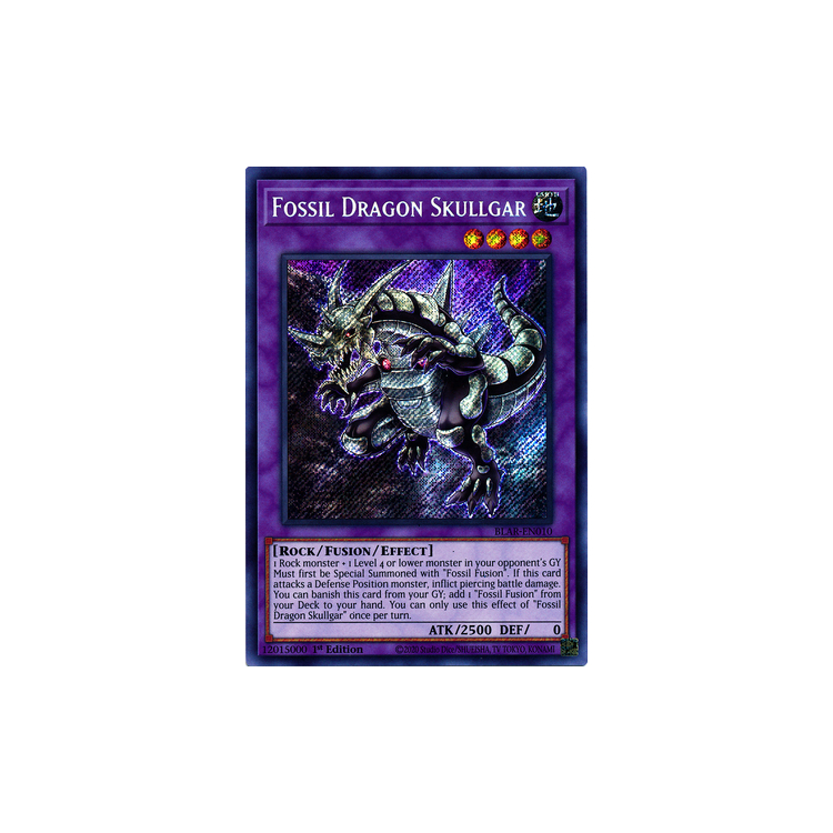 Fossil Dragon Skullgar - Secret Rare (1st - Big Orbit Cards Fossil Dragon Skullgar - Secret Rare (1st - Big Orbit Cards