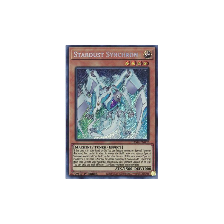 Stardust Synchron - Secret Rare (1st - Big Orbit Cards Stardust Synchron - Secret Rare (1st - Big Orbit Cards