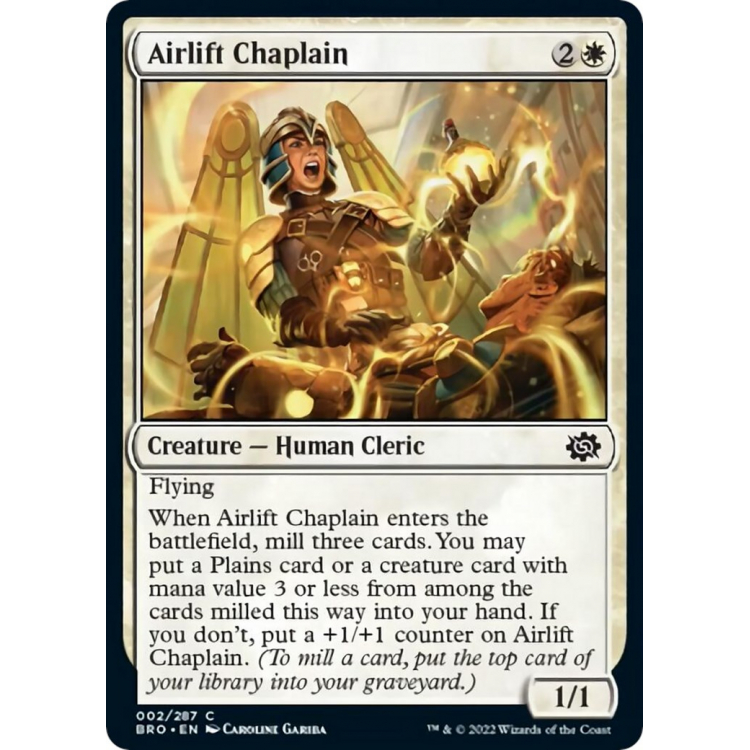 Airlift Chaplain - The Brothers' War - Big Orbit Cards Airlift Chaplain - The Brothers' War - Big Orbit Cards