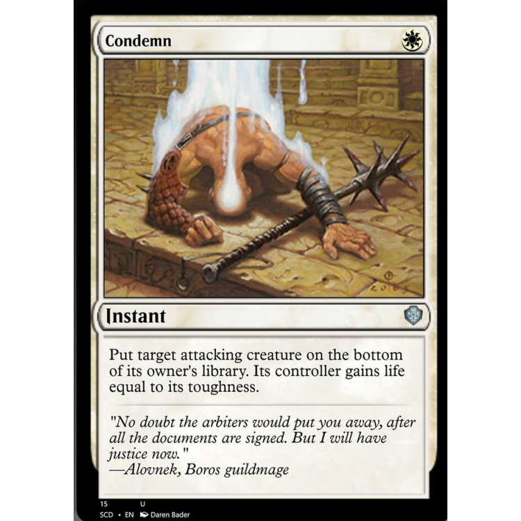 Condemn - Starter Commander Decks - Big Orbit Cards Condemn - Starter Commander Decks - Big Orbit Cards