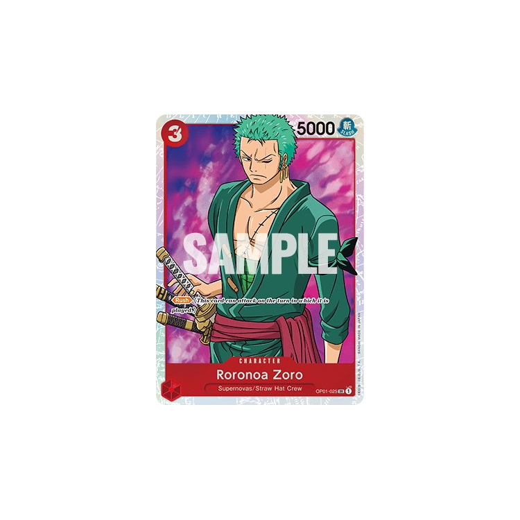 Roronoa Zoro (025) (Foil) - Romance Dawn - Big Orbit Cards