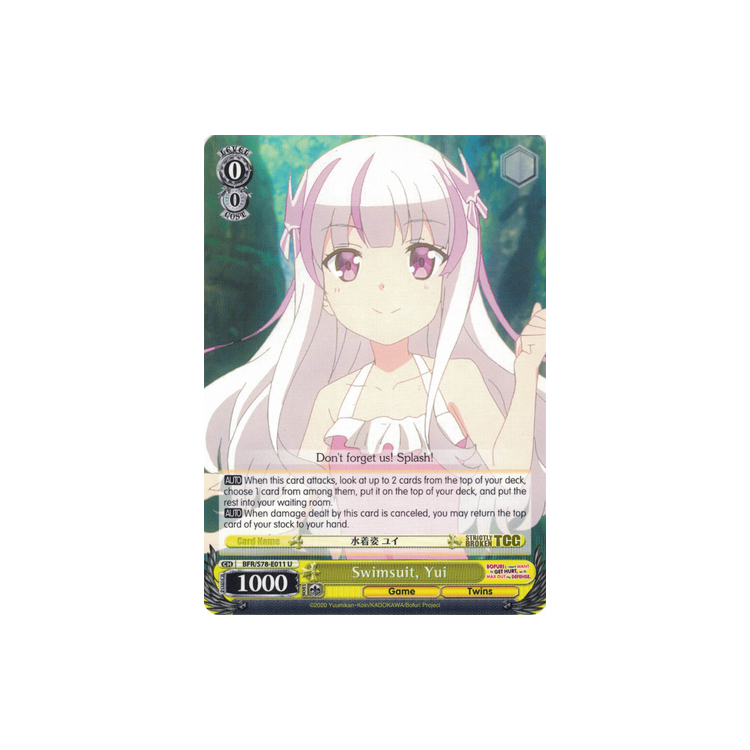 Swimsuit, Yui - Weiss Schwarz - Big Orbit Cards Swimsuit, Yui - Weiss Schwarz - Big Orbit Cards