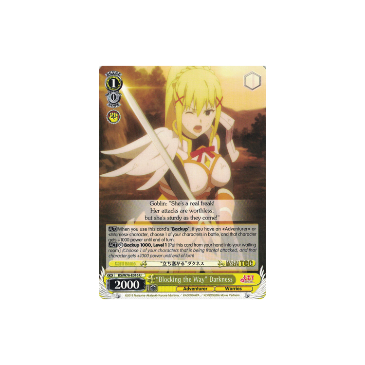Blocking the Way Darkness - Weiss Schwarz - Big Orbit Cards Blocking the Way Darkness - Weiss Schwarz - Big Orbit Cards