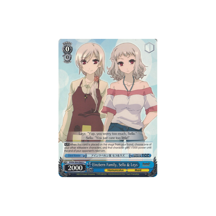 Einzbern Family, Sella & Leys - Big Orbit Cards