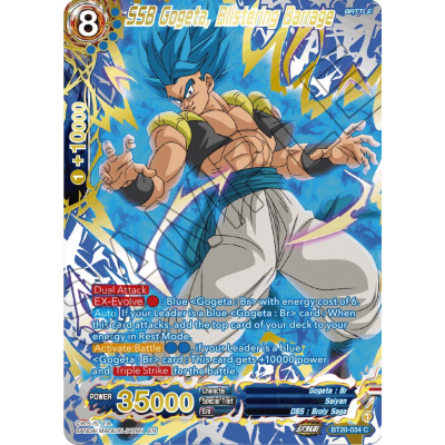 SSB Gogeta Blistering Barrage Big Orbit Cards