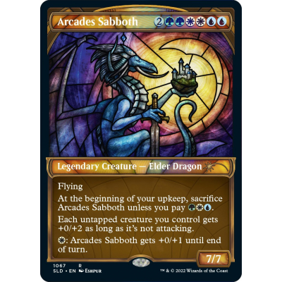 Arcades Sabboth (Stained Glass) (Textured - Big Orbit Cards