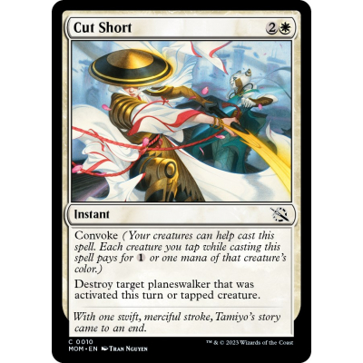 Cut Short (Foil) - March of the Machine - Big Orbit Cards Cut Short (Foil) - March of the Machine - Big Orbit Cards