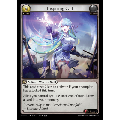 Inspiring Call - Grand Archive - Big Orbit Cards Inspiring Call - Grand Archive - Big Orbit Cards