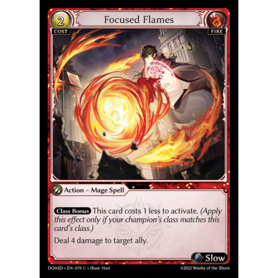 Focused Flames - Grand Archive - Big Orbit Cards Focused Flames - Grand Archive - Big Orbit Cards