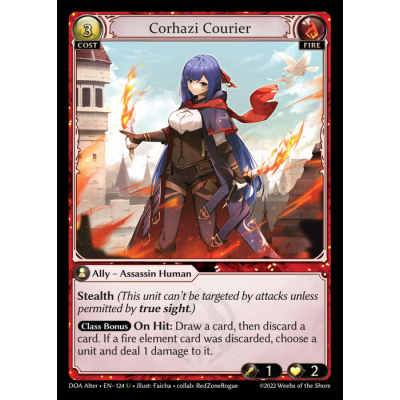 Grand Archive TCG DOA Corhazi Courier Foil Alter-