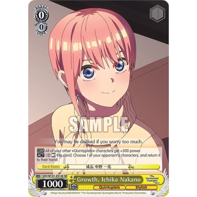 Eldest of the Quintuplets, Ichika Nakano (SR) - The Quintessential  Quintuplets - Weiss Schwarz