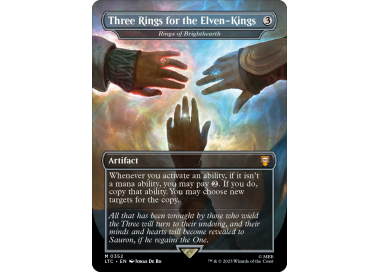 Three rings to on sale the elven kings