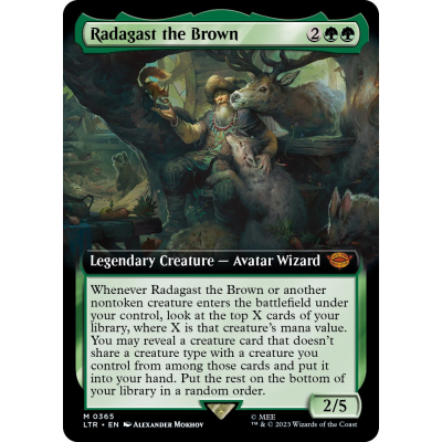 Radagast, Wizard of Wilds (Extended Art) [The Lord of the Rings: Tales of  Middle-Earth Commander]