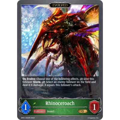Rhinoceroach (Evolved) - Big Orbit Cards Rhinoceroach (Evolved) - Big Orbit Cards