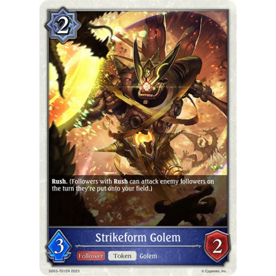 Strikeform Golem - Shadowverse: Evolve - Big Orbit Cards Strikeform Golem - Shadowverse: Evolve - Big Orbit Cards
