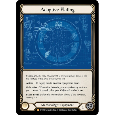 Adaptive Plating (Cold Foil) (1st Edition) - Big Orbit Cards