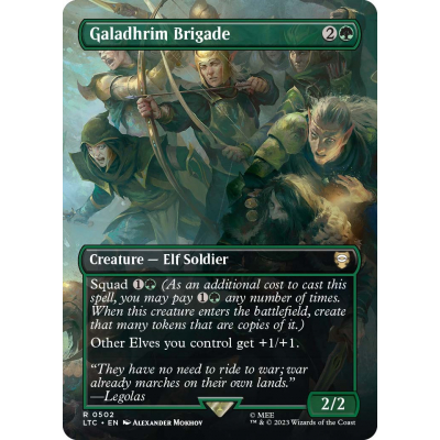 Galadhrim Brigade (Borderless) (Foil) - Big Orbit Cards