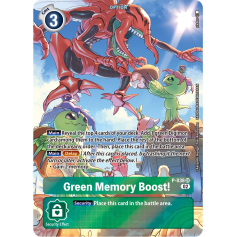 Green Memory Boost! - P-038 (Digimon Adventure Box 2) (Foil) - Adventure Box - DGM Promos - Digimon Card Game