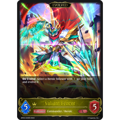 Valiant Fencer (Evolved) - Big Orbit Cards Valiant Fencer (Evolved) - Big Orbit Cards