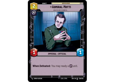 Sell Admiral Motti Brazen and Scornful Big Orbit Cards