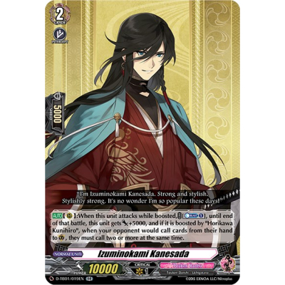 Izuminokami Kanesada - Cardfight Vanguard - Big Orbit Cards Izuminokami Kanesada - Cardfight Vanguard - Big Orbit Cards