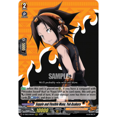 Supple and Flexible Mana, Yoh Asakura - Big Orbit Cards Supple and Flexible Mana, Yoh Asakura - Big Orbit Cards