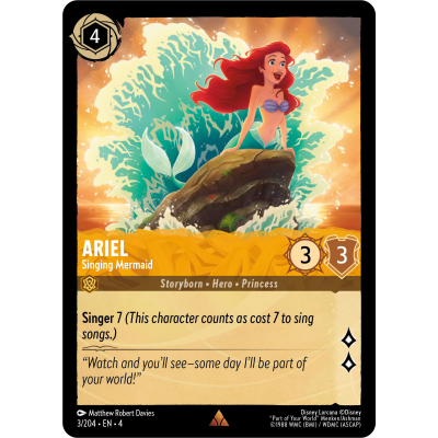 Ariel - Singing Mermaid - Ursula's Return - Big Orbit Cards Ariel - Singing Mermaid - Ursula's Return - Big Orbit Cards