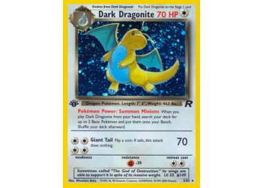 Pokemon buy dark dragonite first edition holo