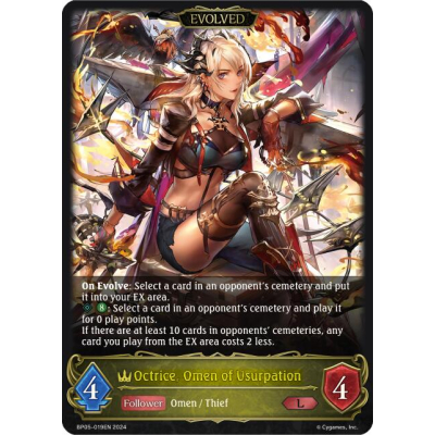 Octrice, Omen of Usurpation (Evolved) - Big Orbit Cards Octrice, Omen of Usurpation (Evolved) - Big Orbit Cards