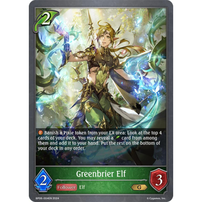 Greenbrier Elf - Shadowverse: Evolve - Big Orbit Cards Greenbrier Elf - Shadowverse: Evolve - Big Orbit Cards