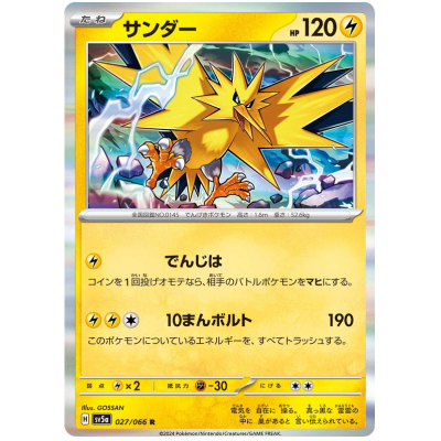 Zapdos Holo newest Pokémon Card