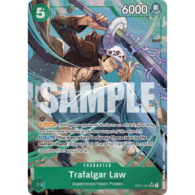 One Piece Romance Dawn outlet Trafalgar Law OP01-47 SR Alt Art Parallel