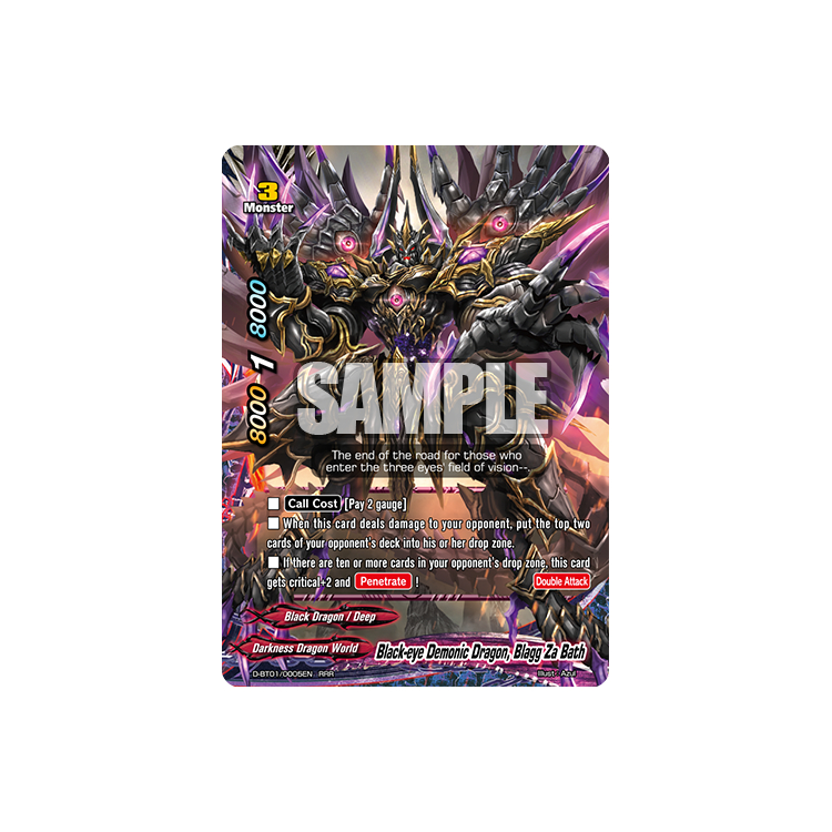 Black-eye Demonic Dragon, Blagg Za Bath - Big Orbit Cards Black-eye Demonic Dragon, Blagg Za Bath - Big Orbit Cards