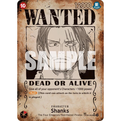 Shanks (004) (Wanted Poster) (Foil) - Big Orbit Cards Shanks (004) (Wanted Poster) (Foil) - Big Orbit Cards