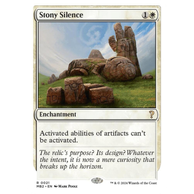 Stony Silence (White Border) - Big Orbit Cards Stony Silence (White Border) - Big Orbit Cards