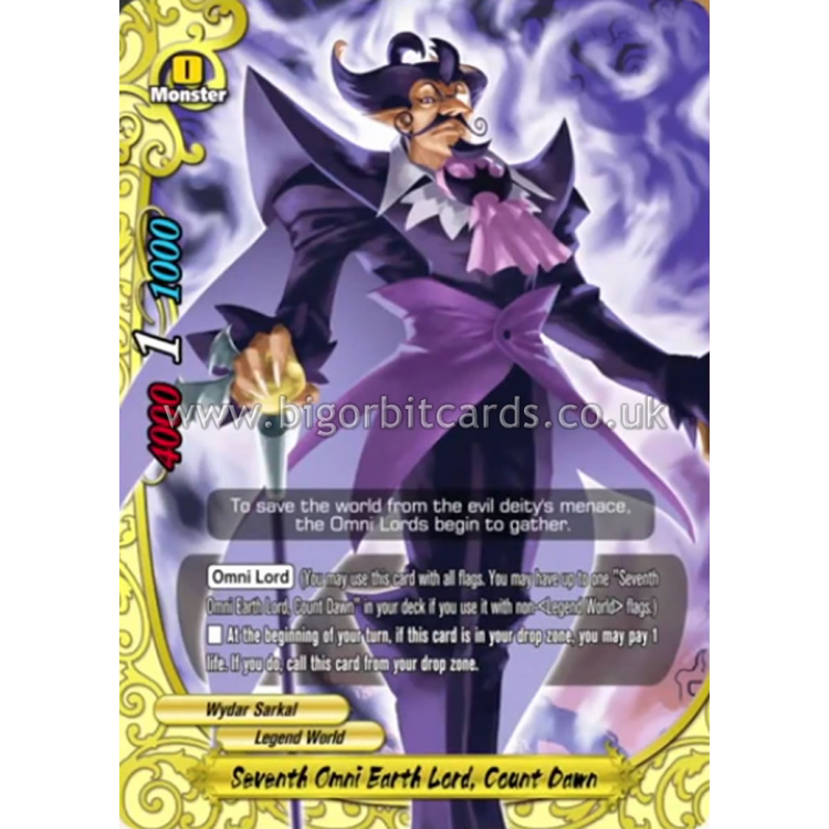 Seventh Omni Earth Lord, Count Dawn - Big Orbit Cards Seventh Omni Earth Lord, Count Dawn - Big Orbit Cards