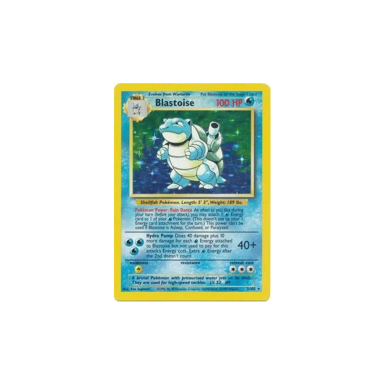 Pokemon Base Set Blastoise PLAYED Condition outlets