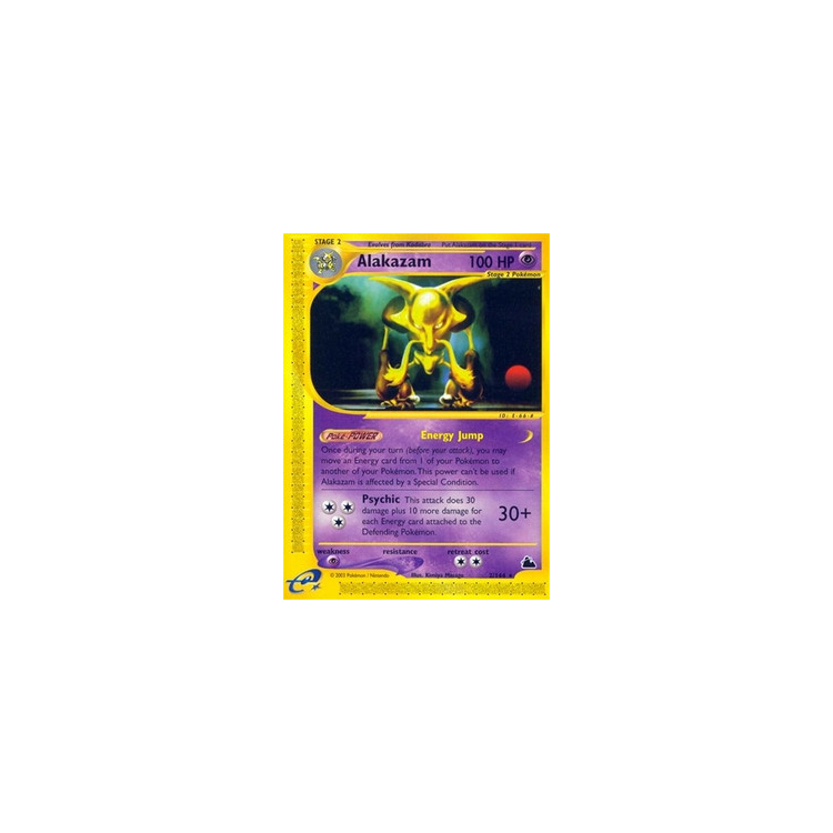 Pokemon Skyridge Alakazam reverse Holo 2024 NEAR MINT