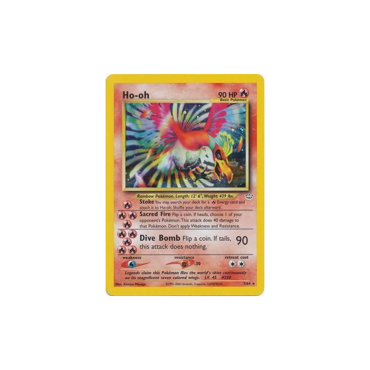 Pokemon Ho-Oh 7 hotsell PSA 6