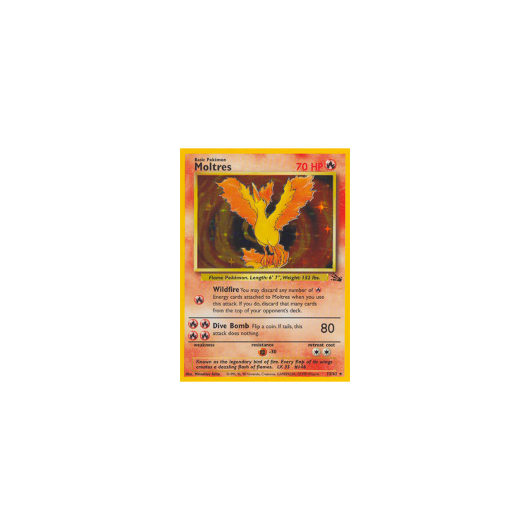 Moltres - Fossil Unlimited - Pokemon