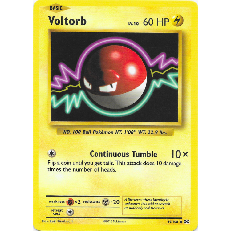 Voltorb (Reverse Holo) Evolutions Big Orbit Cards