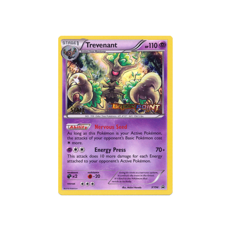 Pokemon Trevenant retailer Staff Prerelease